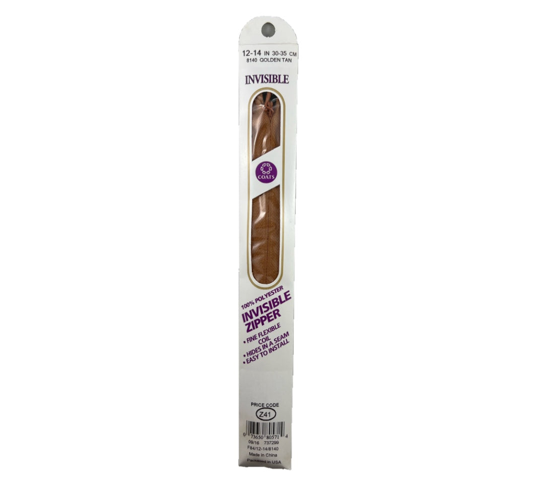 Zipper 84 35 8140 Golden Tan Invisible Closed