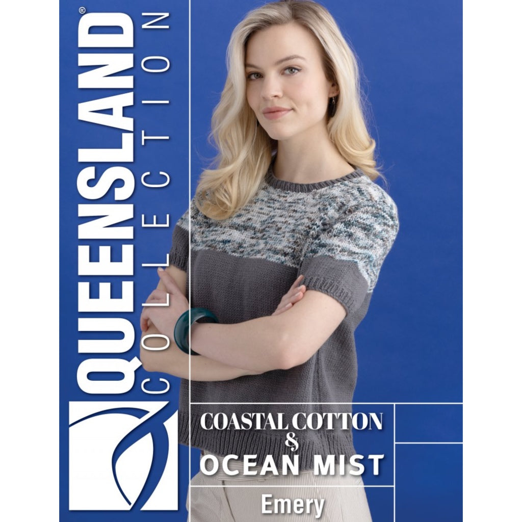 Queensland C  139-03 Coastal Cotton Ocean Mist Emery Sweater