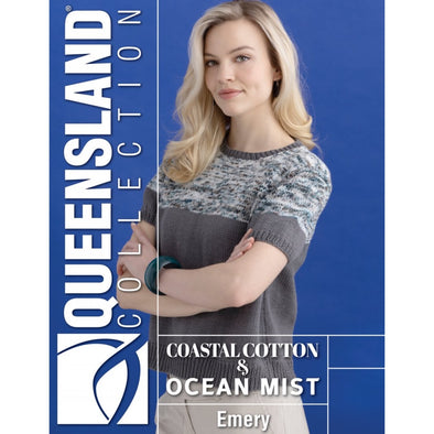Queensland Collection 139-03 Coastal Cotton Ocean Mist Emery Sweater