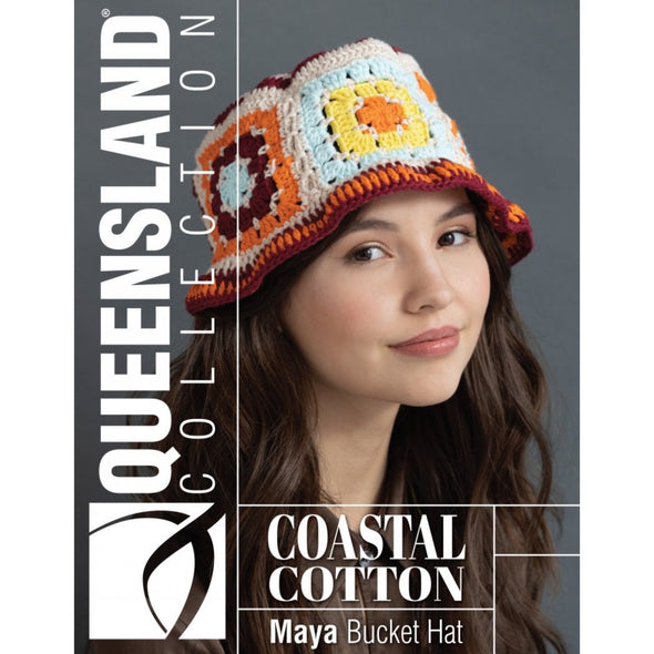 Queensland Collection 114-04 Coastal Cotton Maya Bucket Hat Crochet