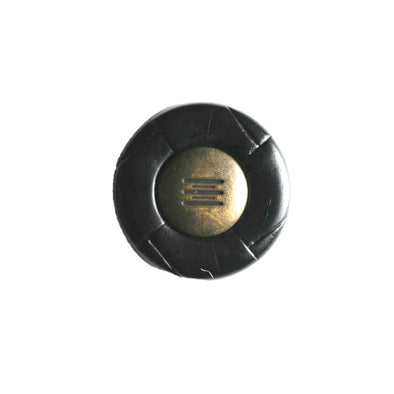 Button 310463 Metal inlay with Black Border 20mm
