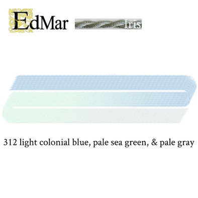 Iris 312 Lt. Colonial Blue, Pale Sea Green, & Pale Gray