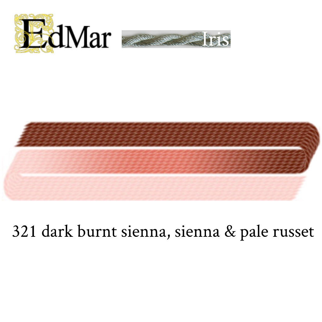 Iris 321 Dk Burnt Sienna, Sienna & Pale Russet