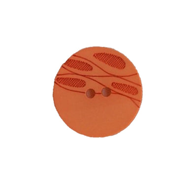 Button 330742 Orange Wheat Design 20mm
