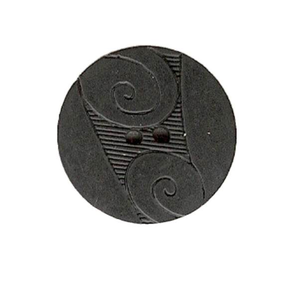 Button 370540 Black Swirl 25mm