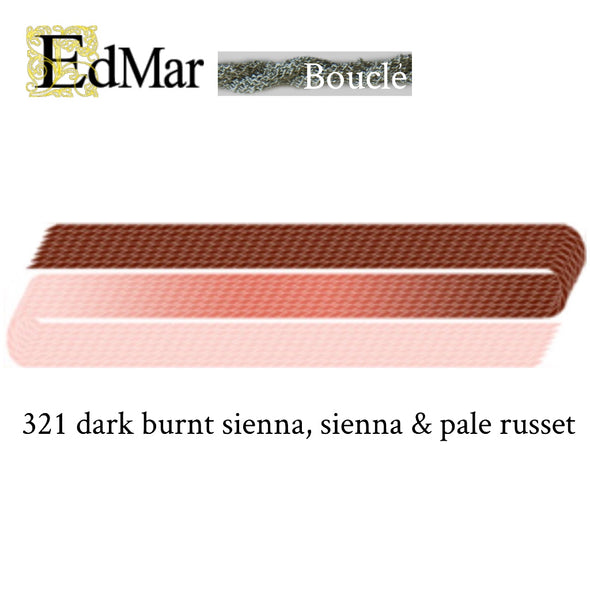 Boucle 321 Dk Burnt Sienna, Sienna & Pale Russet