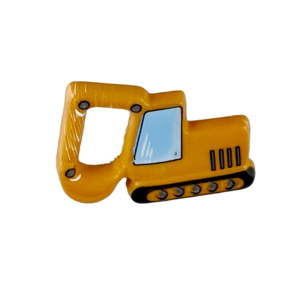 Button 341310 Excavator Yellow 28mm