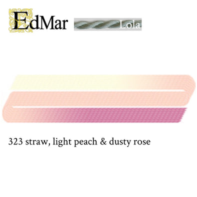 Lola 323 Straw, Light Peach, & Dusty Rose