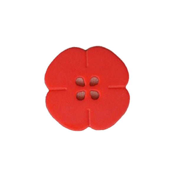 Button 261179 Poppy 20mm