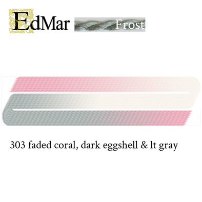 Frost 303 Faded Coral, Dark Eggshell, & lt Gray