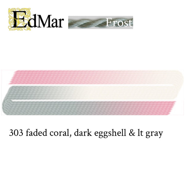 Frost 303 Faded Coral, Dark Eggshell, & lt Gray