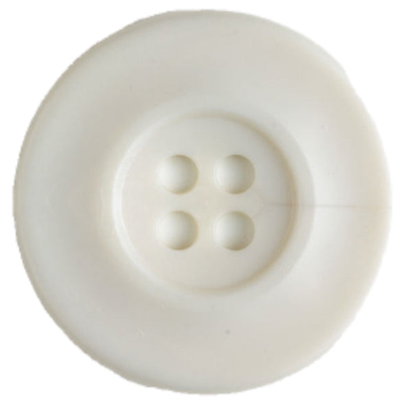 Button 390263 White 4 hole 45mm