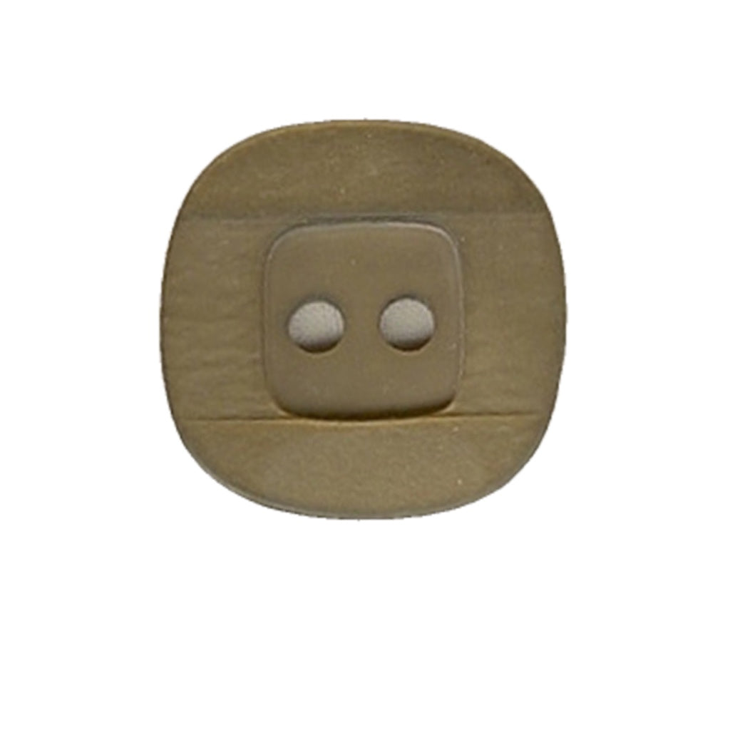 Button 370532 Sage Square 25mm