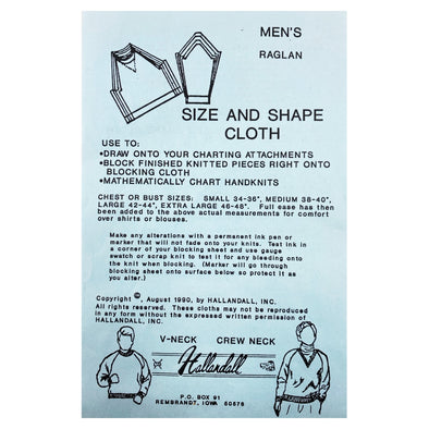 Size and Shape Blocking Cloth Men's Raglan