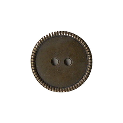 Button 209105 Dark Brass metal 21mm