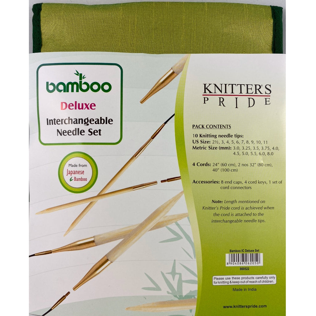 Circular Needle Gift Set Knitter's Pride Bamboo Deluxe 4.5"