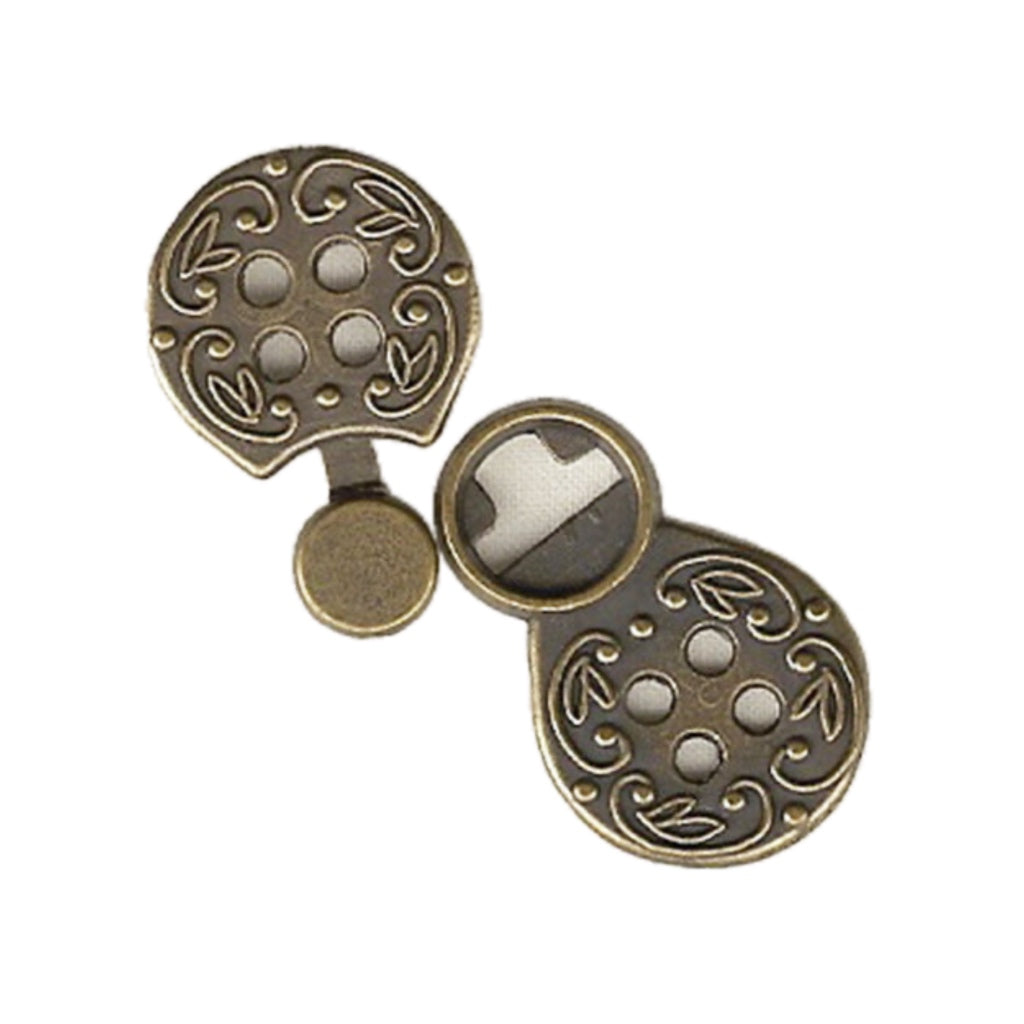 Button  5620 Metal Brass 56mm