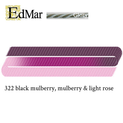 Glory 322 Black Mulberry, Mulberry, & Light Rose