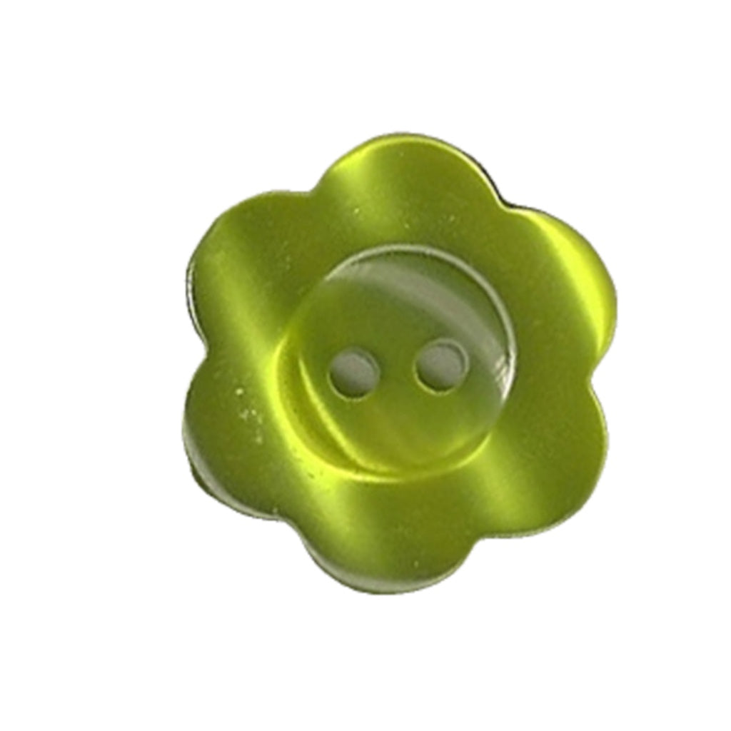 Button  STBCF1 Flower Lime 23mm