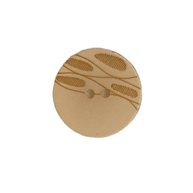 Button 330736 Beige Wheat Design 20mm