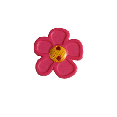 Button 280865 Flower Pink 20mm