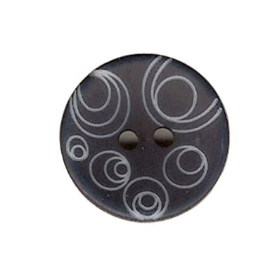 Button 557732EB Navy Blue Swirl 23mm