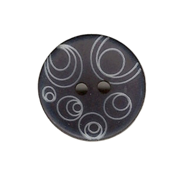 Button 557732EB Navy Blue Swirl 23mm