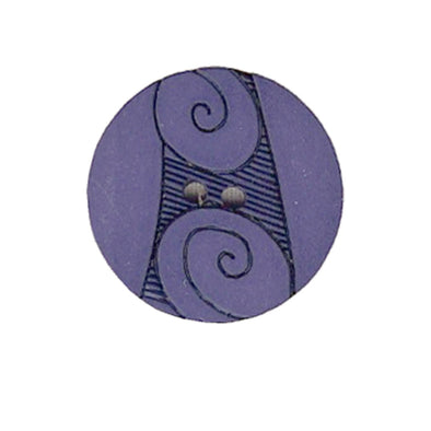 Button 370543 Blue Swirl 25mm