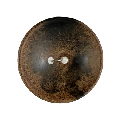Button 341136 Wood Brown 28mm