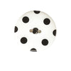 Button 330764 White with Spots 25mm