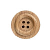 Button 250826 Natural Wood 25mm