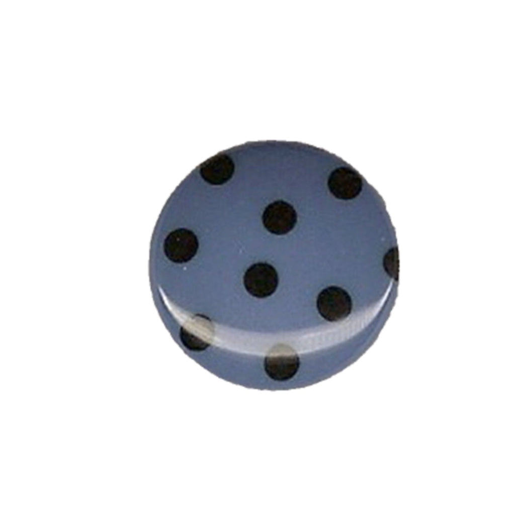 Button 952650 Purple with Black Dots 18mm