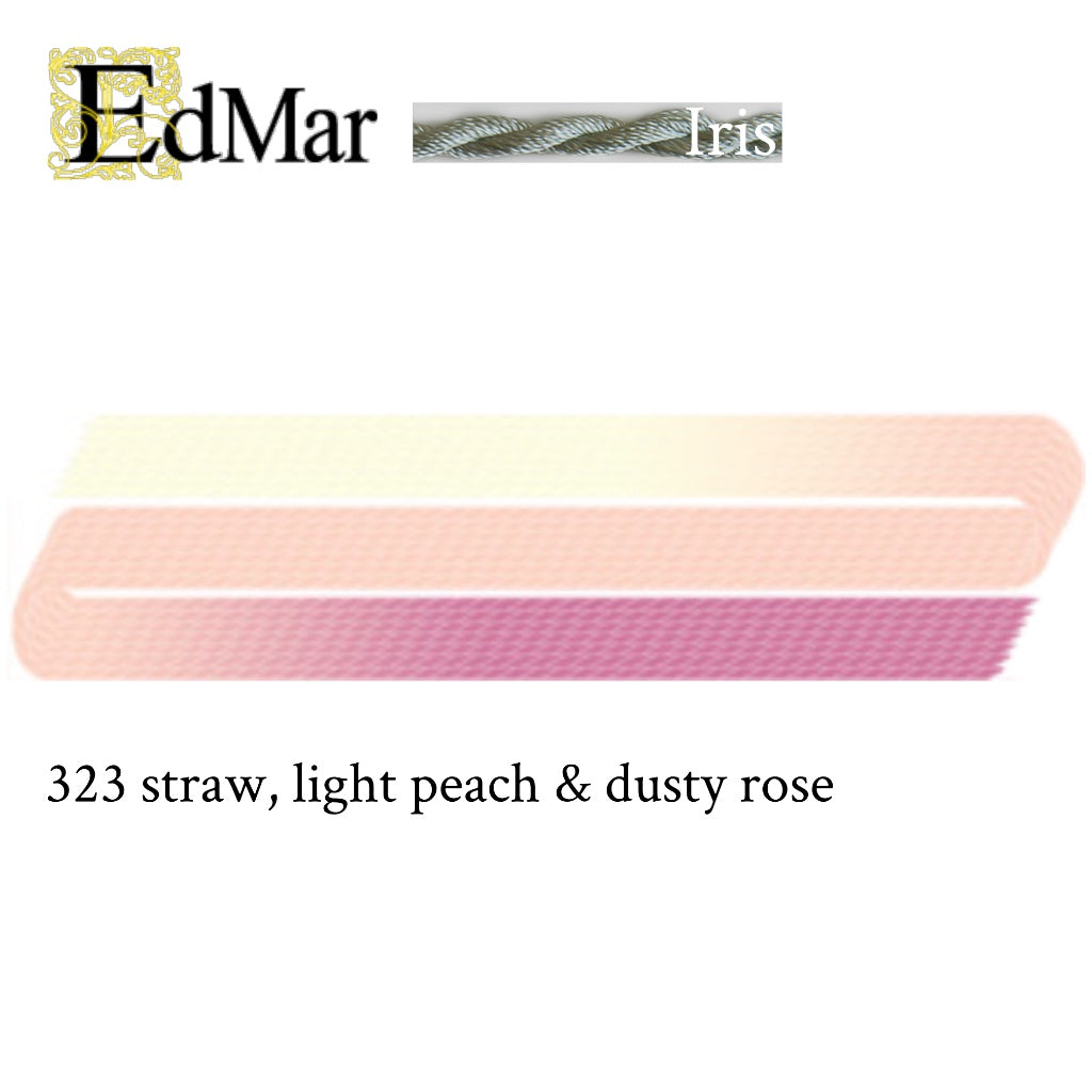 Iris 323 Straw, Light Peach, & Dusty Rose