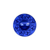 Button 500662 Royal Blue with Floral 18mm