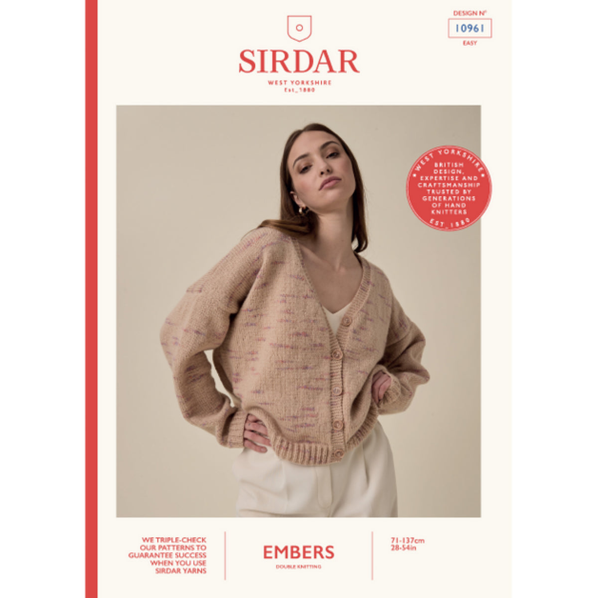 Sirdar 10961 Embers Cardigan