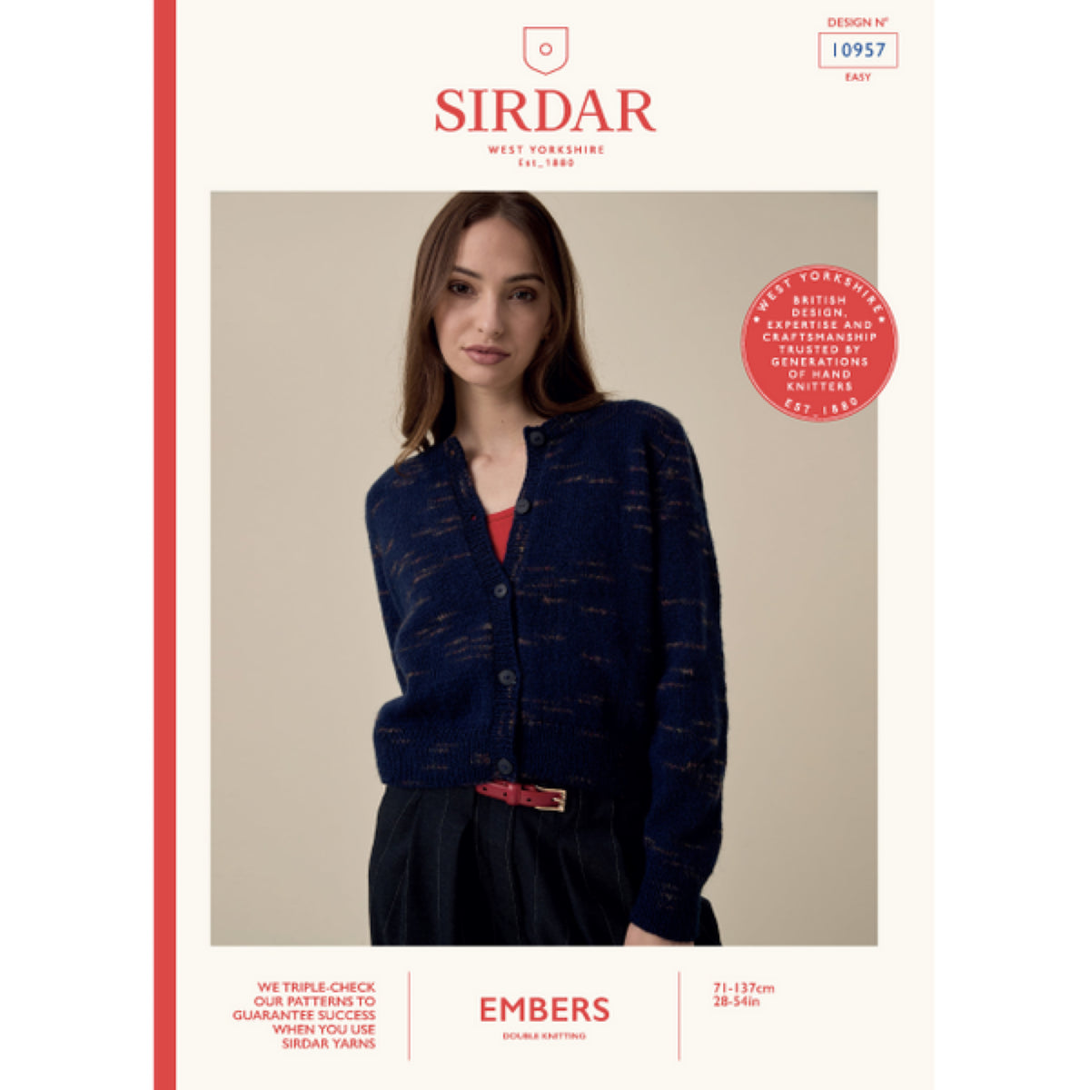 Sirdar 10957 Embers Cardigan