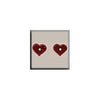 Beads 12235 Heart Flat Ruby