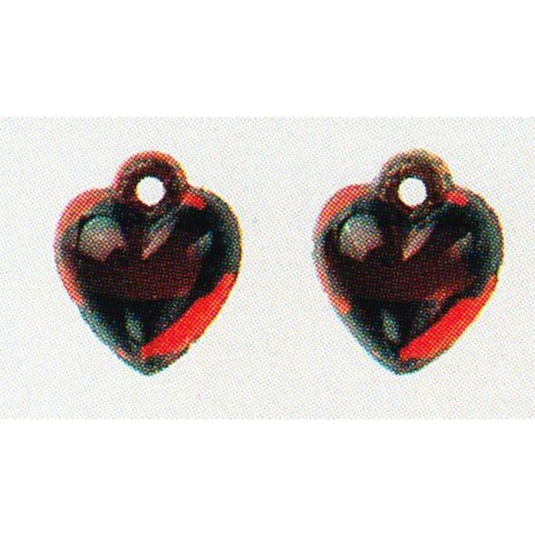 Beads 12077 Heart Domed Red