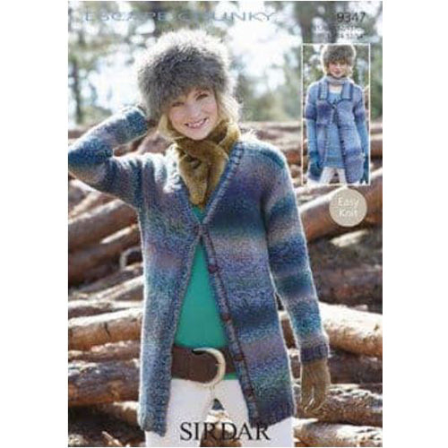 Sirdar 9347 Escape Chunky  Cardigan