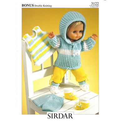 Sirdar 3122 Dolls Outfit - Track suit, to Socks