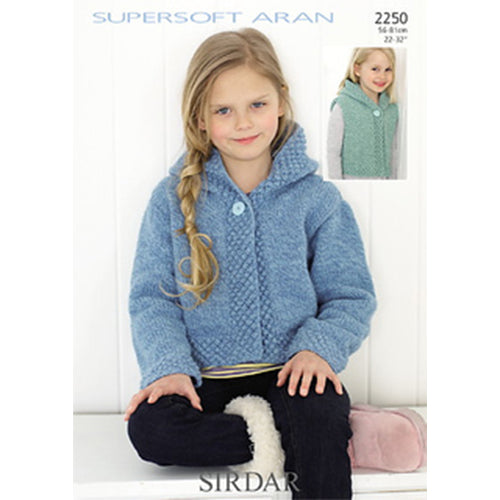 Sirdar 2250 Supersoft Aran Cardigan