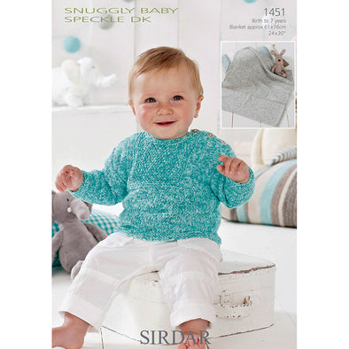 Sirdar 1451 Baby Speckle Sweater