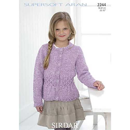 Sirdar 2244 Supersoft Aran Cardigan