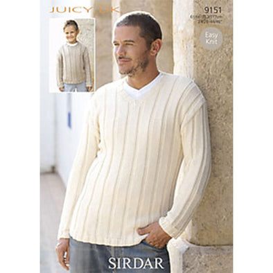 Sirdar 9151 Juicy Mens Sweater