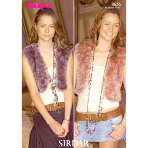 Sirdar 8636 Vest Funky Fur