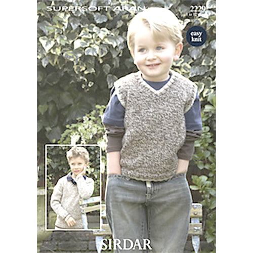 Sirdar 2229 Supersoft Aran Vest