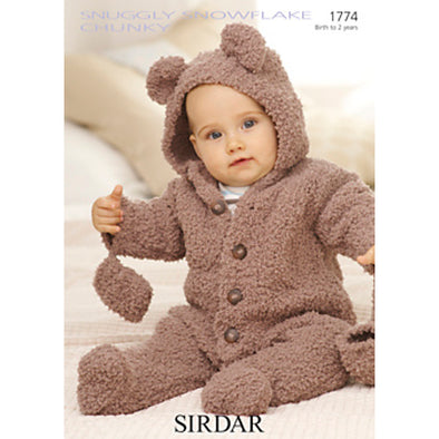 Sirdar 1774 Snowflake Chunky Jumpsuit and Mittens