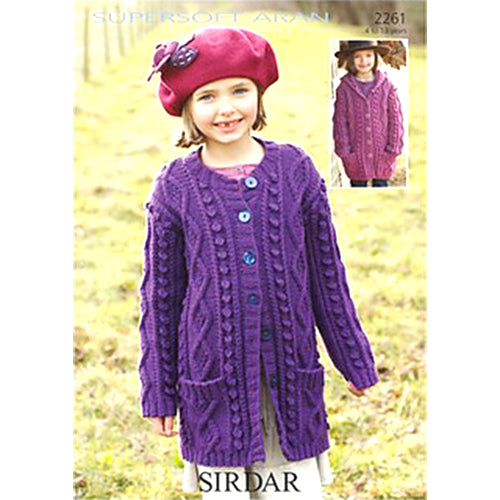 Sirdar 2261 Supersoft Aran Coat