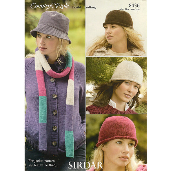 Sirdar 8436 Country Style Caps