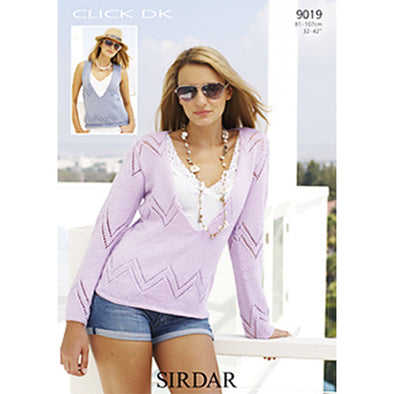 Sirdar 9019 Click Dk Knit Top